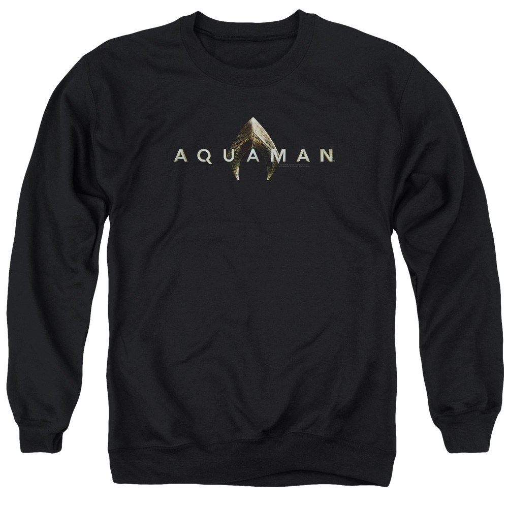 Aquaman Movie Sweatshirt Logo Black Pullover