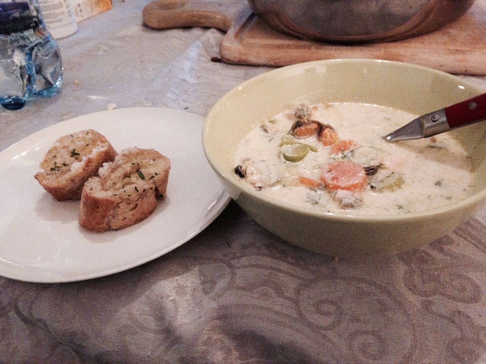Thorn's Hearty Creamy Salmon Soup