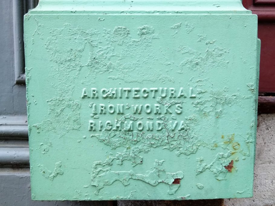 March 2020 — Baldwin & Jenkins ironfront detail