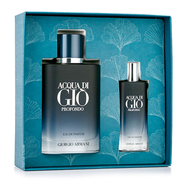 SET ACQUA DI GIO PROFONDO EDP 100ML + ACQUA DI GIO PROFONDO EDP 15ML