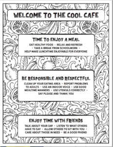 Comfortable Cafeteria program uses embedded strategies to promote positive experiences for all students in the school cafeteria