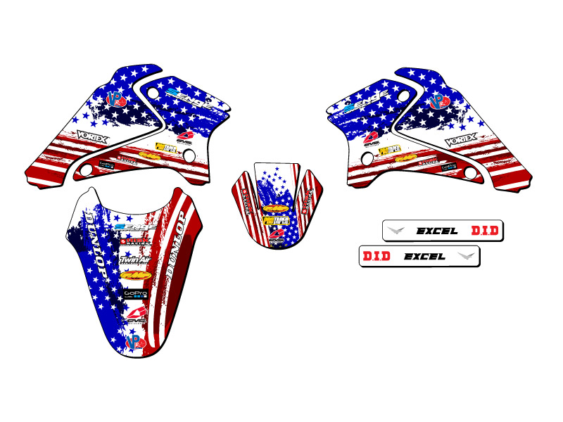 2001 2002 2003 2004 2005 2006 2007 DRZ125 GRAPHICS KIT DRZ 125 SUZUKI