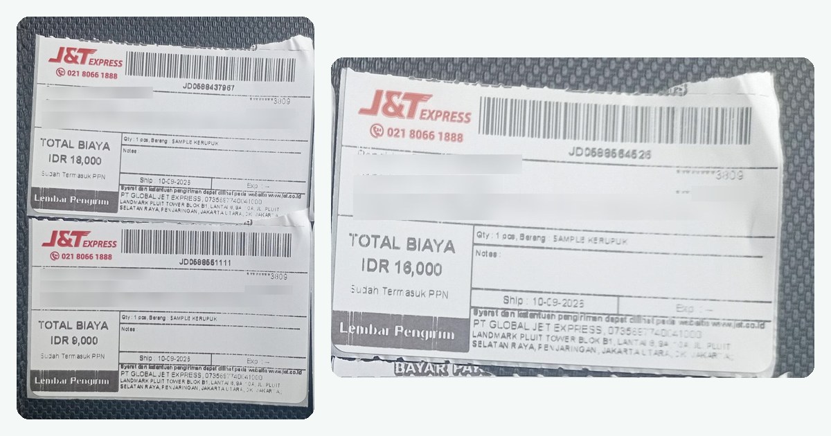 Kirim Sample Kerupuk Udang ke 3 Calon Pelanggan