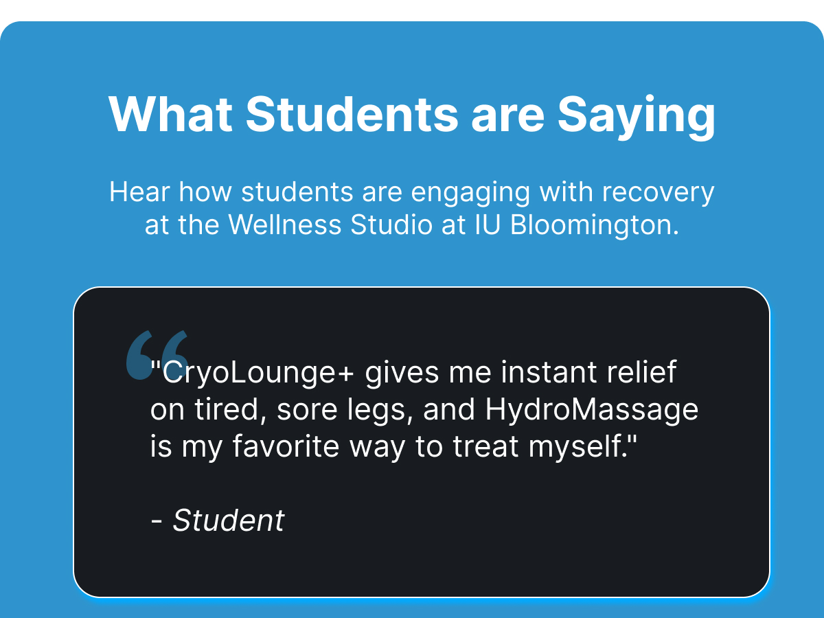 Hear how students are engaging with recovery at the Wellness Studio at IU Bloomington