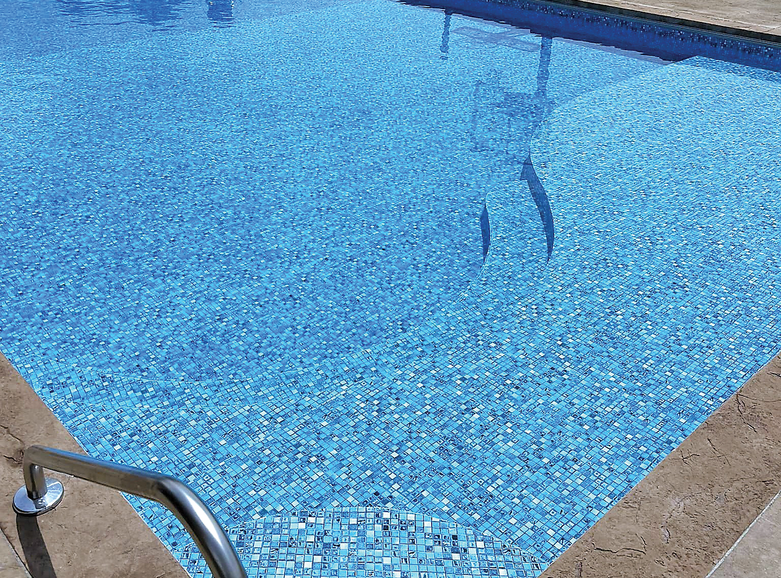 Inground Pool Liners - Vinyl Liner Pattern - Solid Aqua