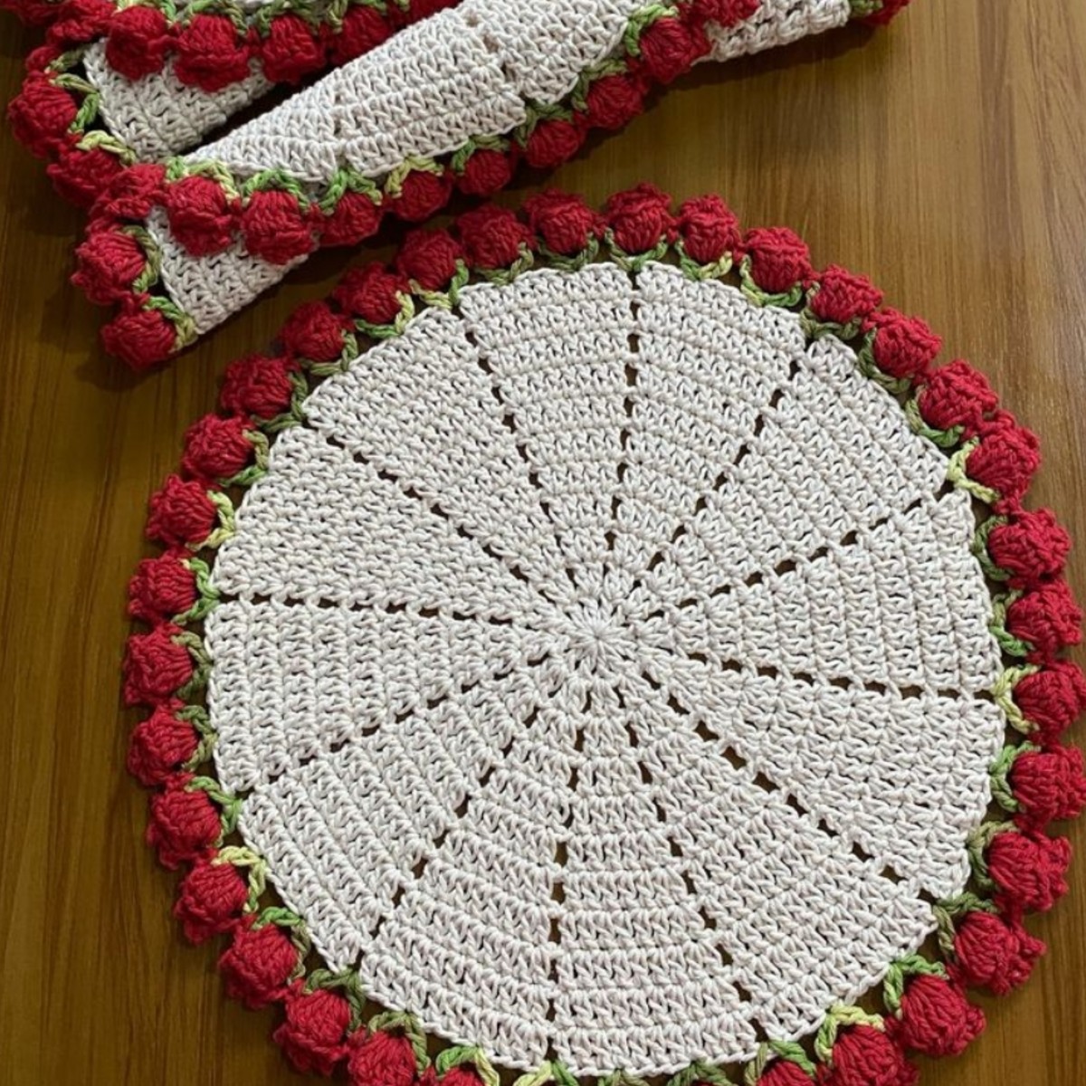 Sousplat Jardim de Rosas