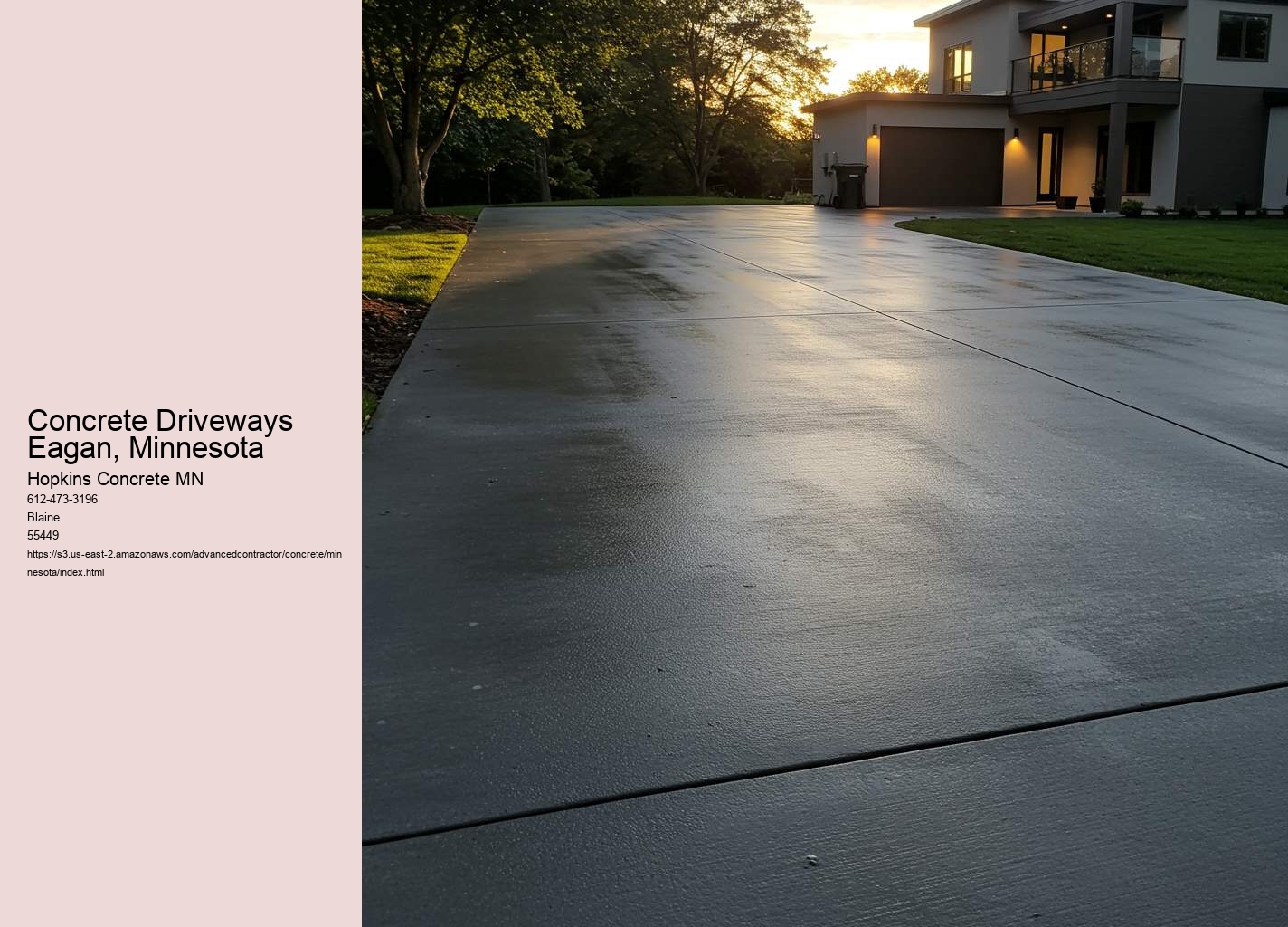 Concrete Driveways Eagan, Minnesota