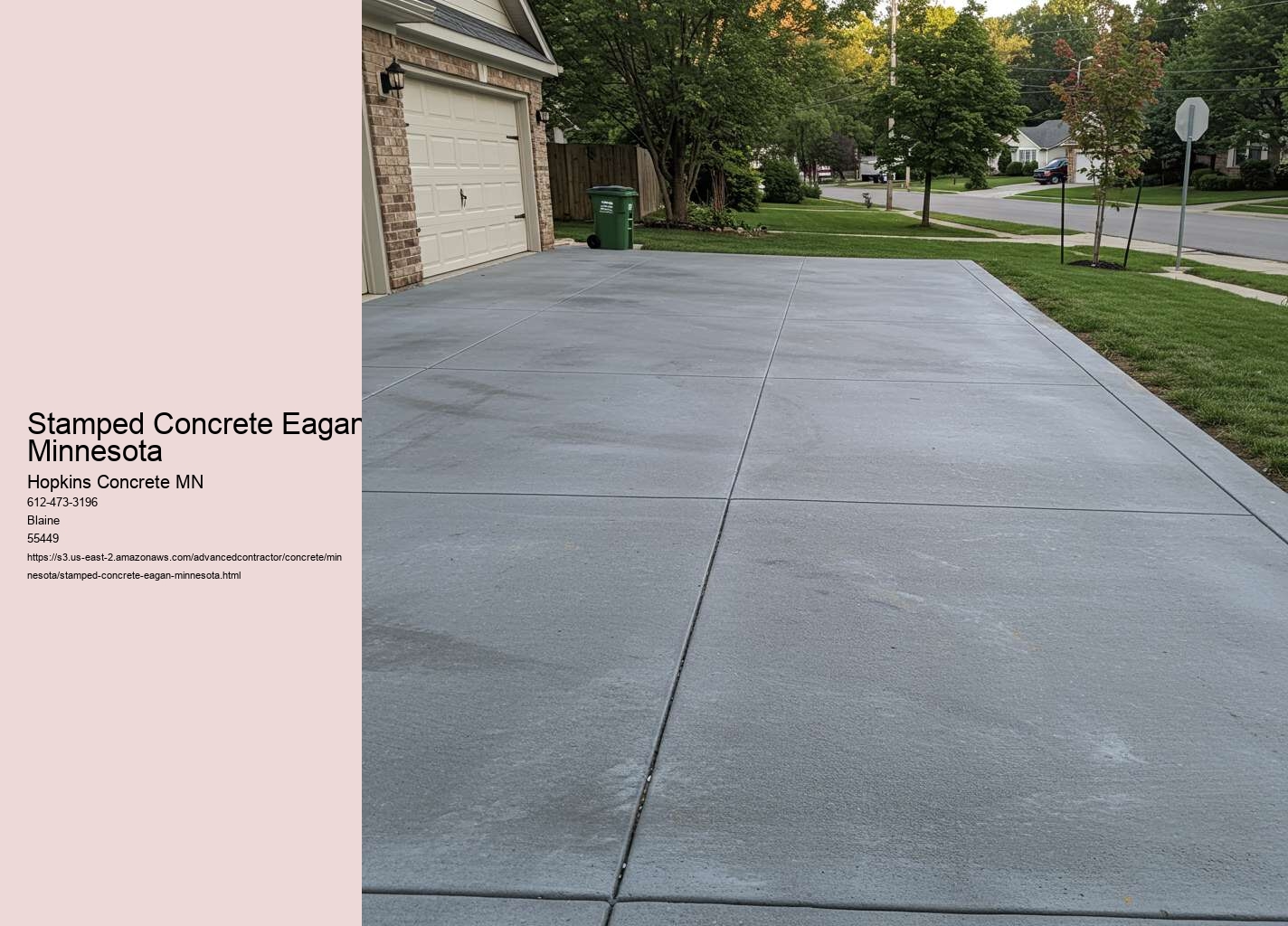 Stamped Concrete Eagan, Minnesota