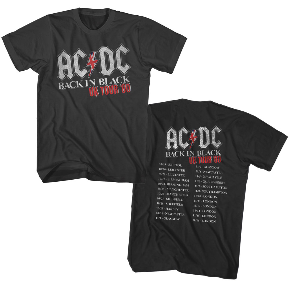 AC/DC Tour Pack 2 T-Shirt Uomo - 100% Cotone - Ufficiale