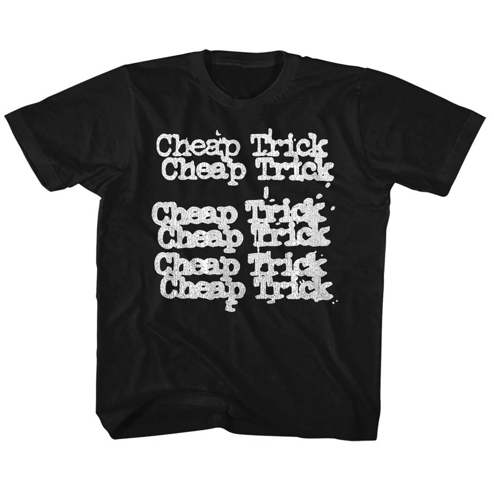 Cheap Trick Kids T-Shirt Logo Black Tee - Picture 2 of 2