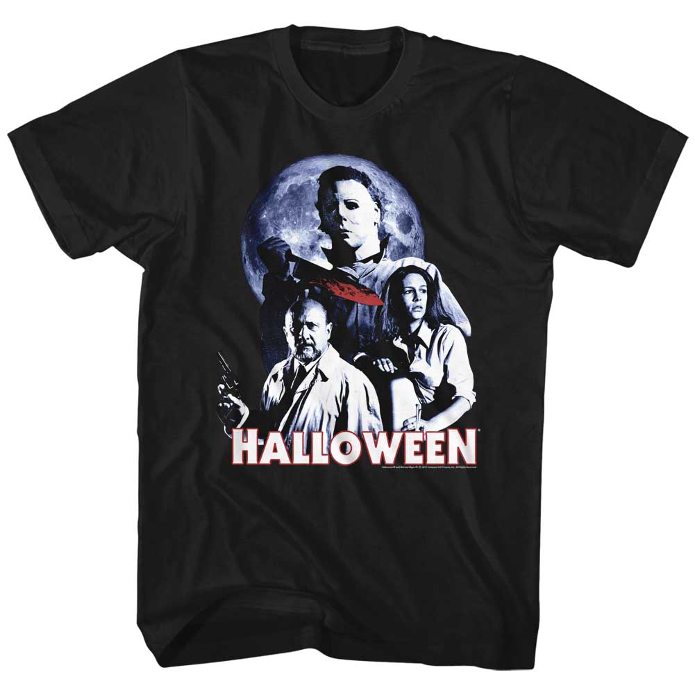 Halloween Tall T-Shirt Characters Black Tee