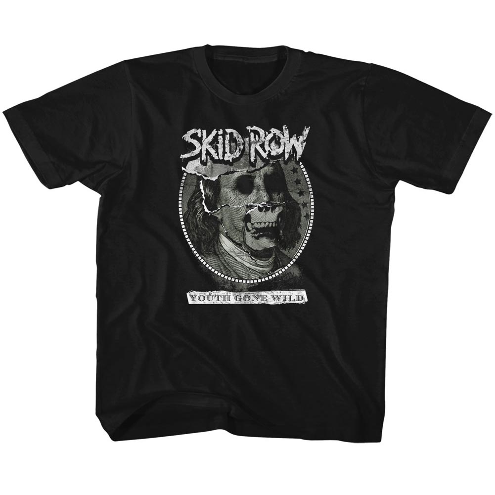 Skid Row Toddler T-Shirt Youth Gone Wild Dead Benji Black Tee - Picture 2 of 2