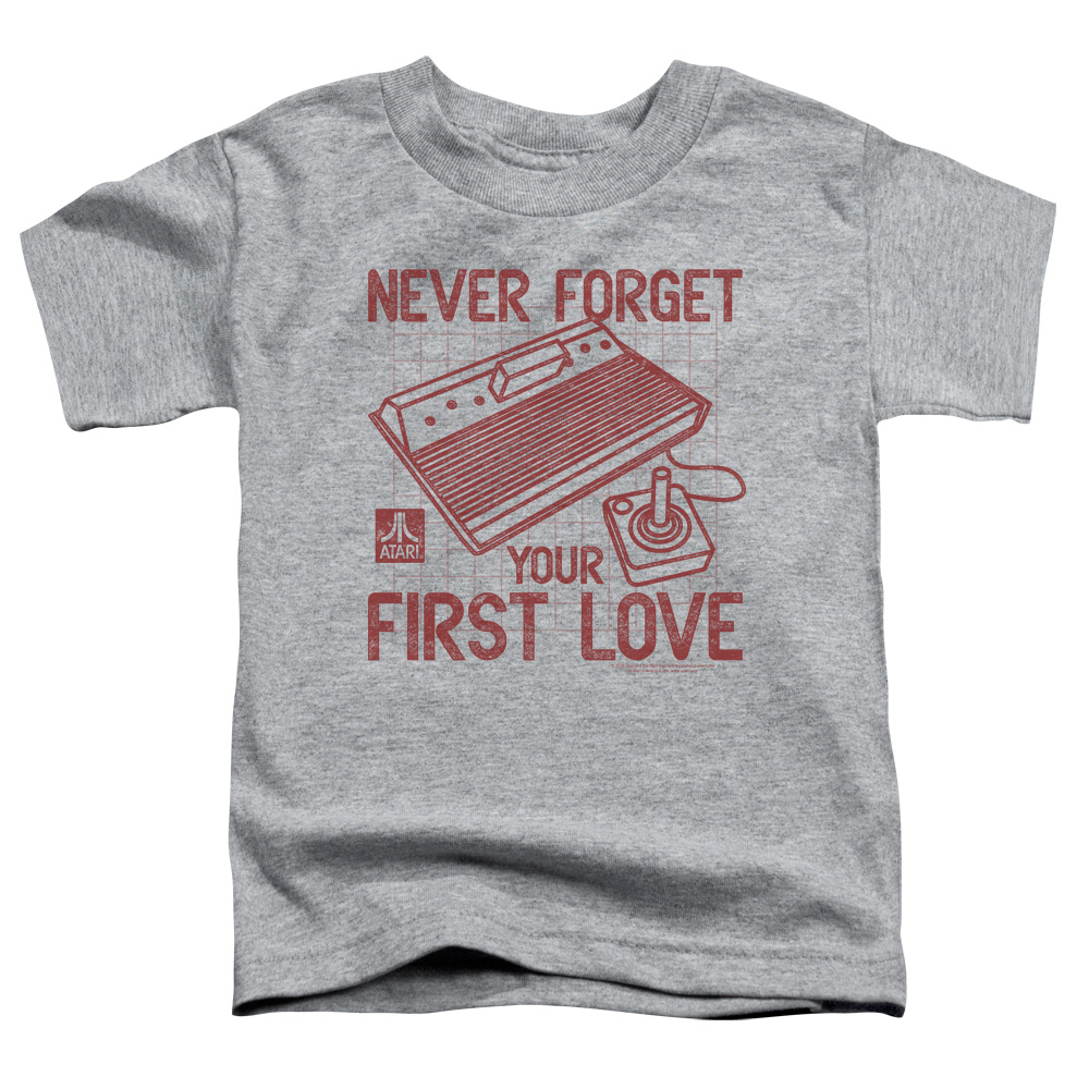 Atari Toddler T-Shirt Never Forget Your First Love Heather Tee - Picture 2 of 2