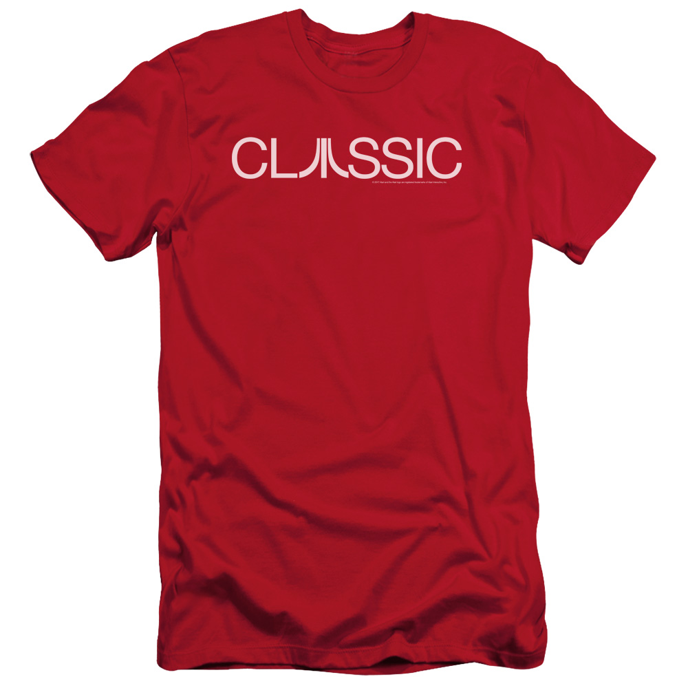 Atari Slim Fit T-Shirt Classic Logo Red Tee