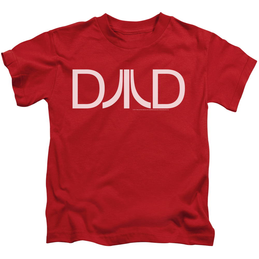 Atari Boys T-Shirt Dad Logo Red Tee - Picture 2 of 2