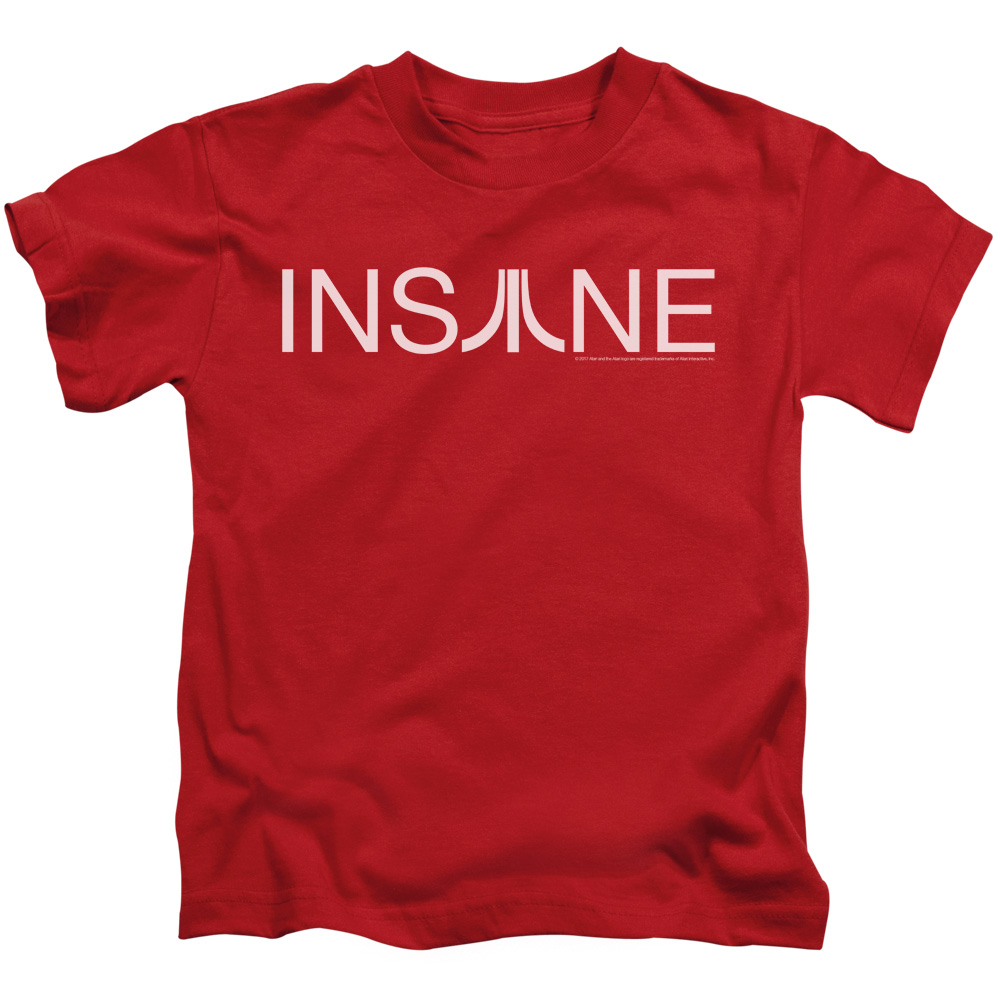 Atari Boys T-Shirt Insane Logo Red Tee - Picture 2 of 2
