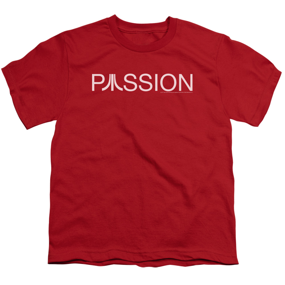 Atari Kids T-Shirt Passion Logo Red Tee - Picture 2 of 2