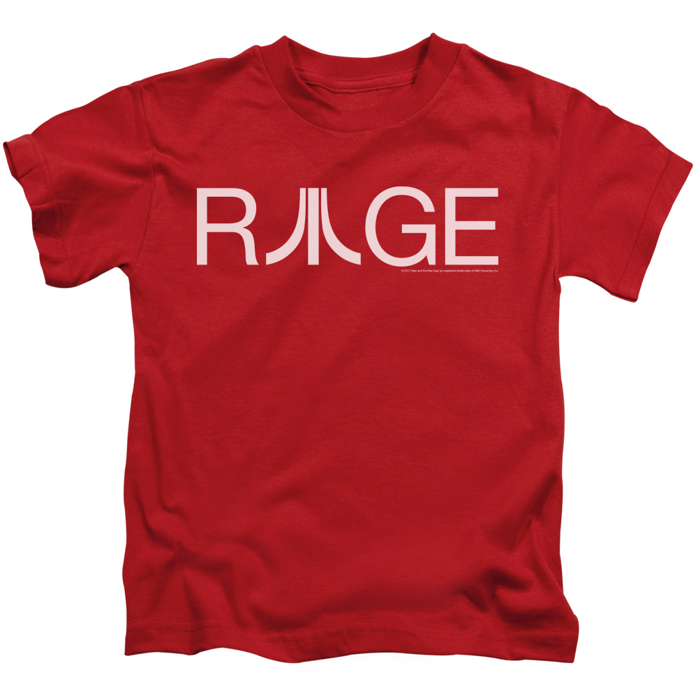 Atari Boys T-Shirt Rage Logo Red Tee - Picture 2 of 2