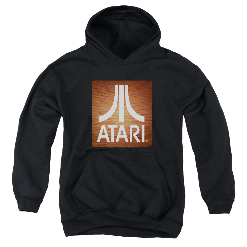 Atari Kids Hoodie Classic Wood Square Black Hoody - Picture 2 of 2