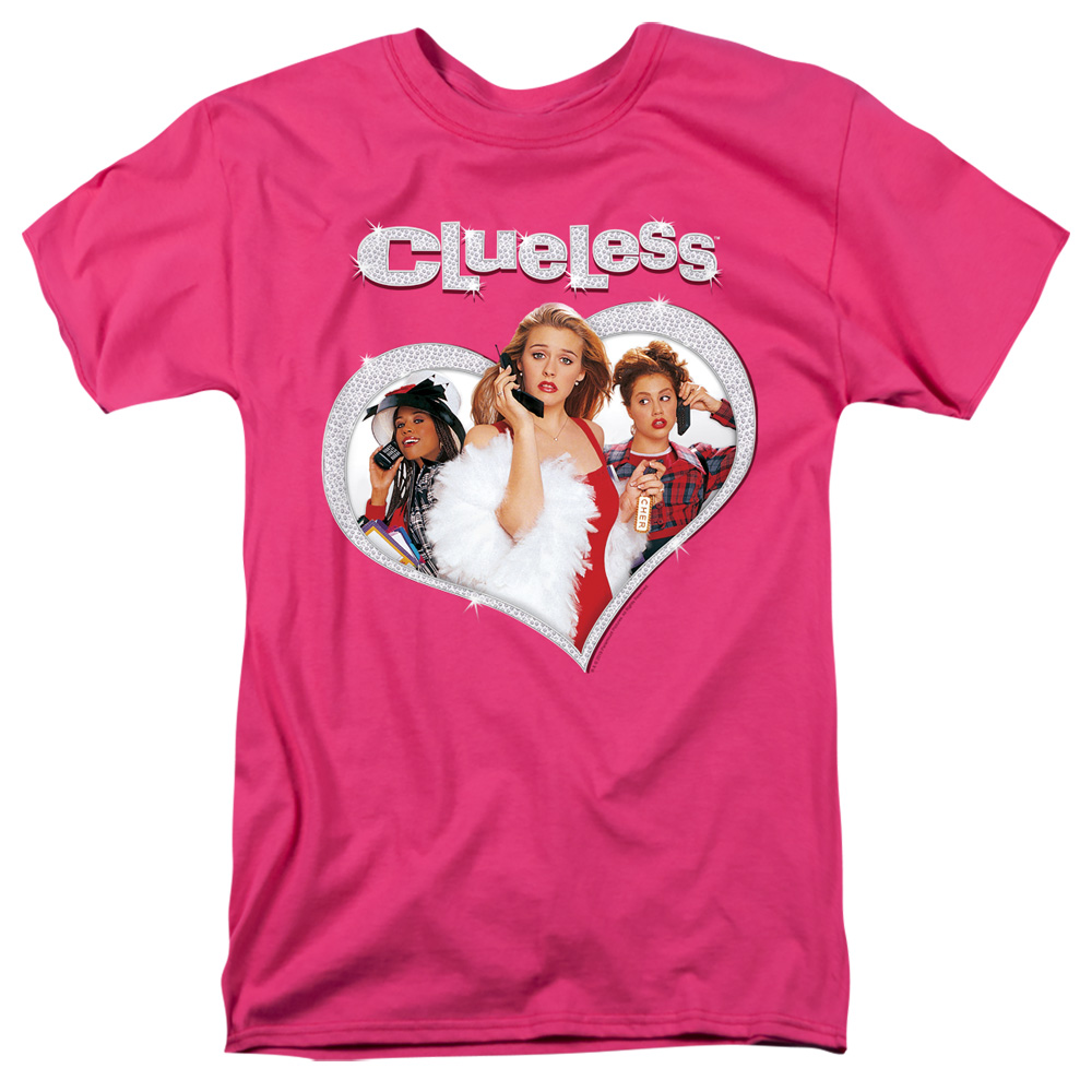 supplier clueless tシャツ dpercent D% Clueless T-Shirt Characters in Heart Hot Pink Tee | eBay