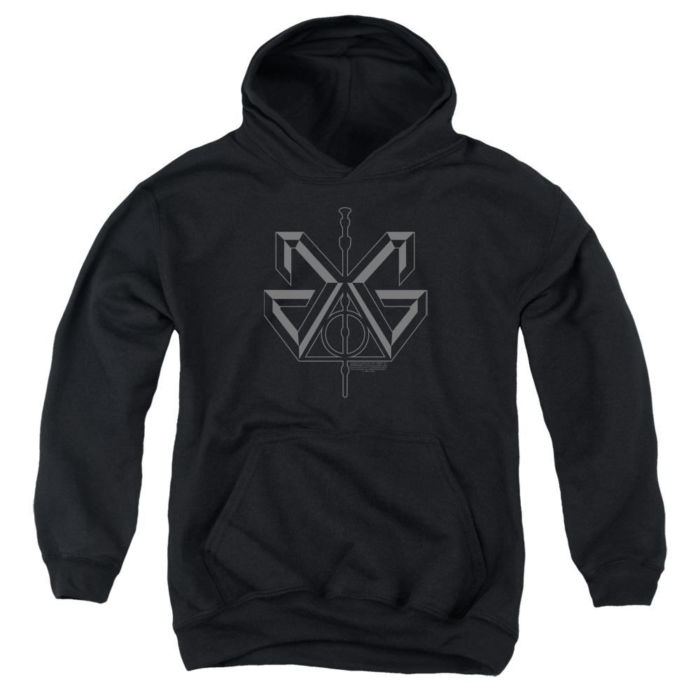 Fantastic Beasts 2 Kids Hoodie Symbol Black Hoody - Picture 2 of 2