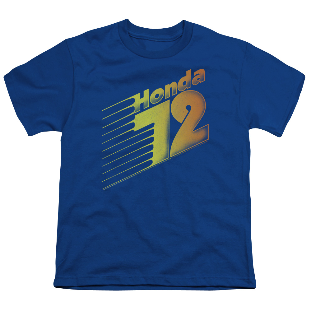 Honda Kids T-Shirt '72 Text Gradient Royal Tee - Picture 2 of 2
