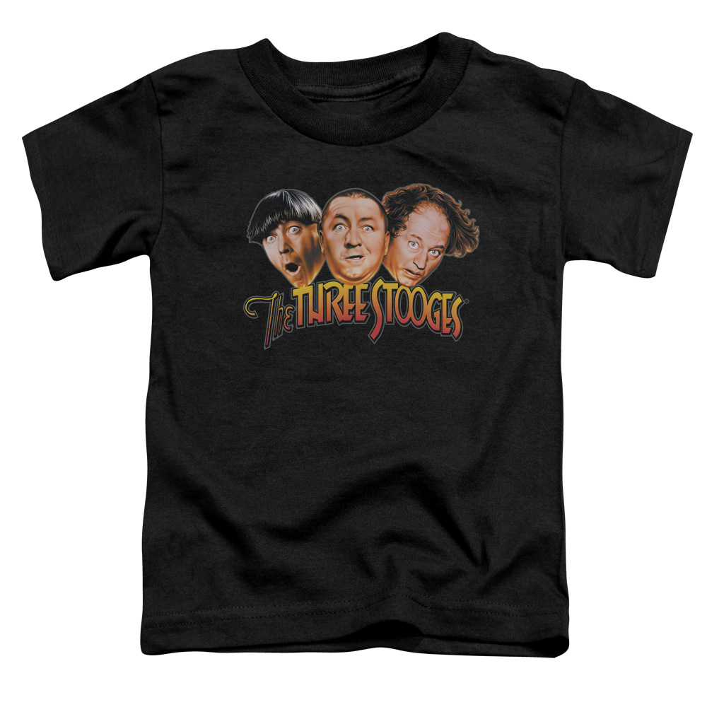Three Stooges Toddler T-Shirt Logo Black Tee - Picture 2 of 2