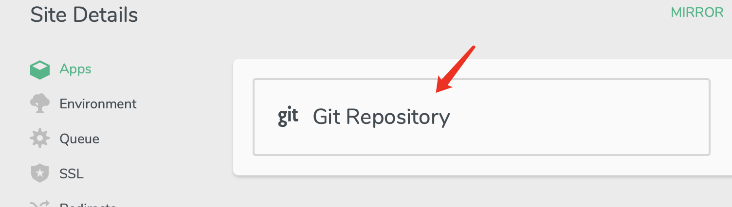 选择通过 Git 仓库安装