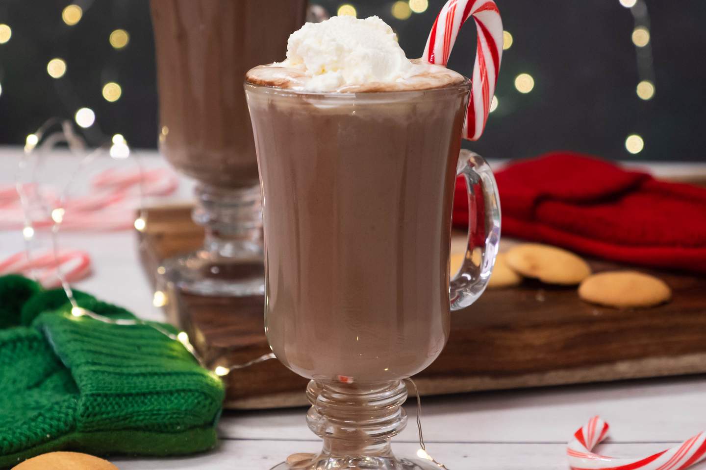 Drinking Chocolate with Peppermint Cream&nbsp;