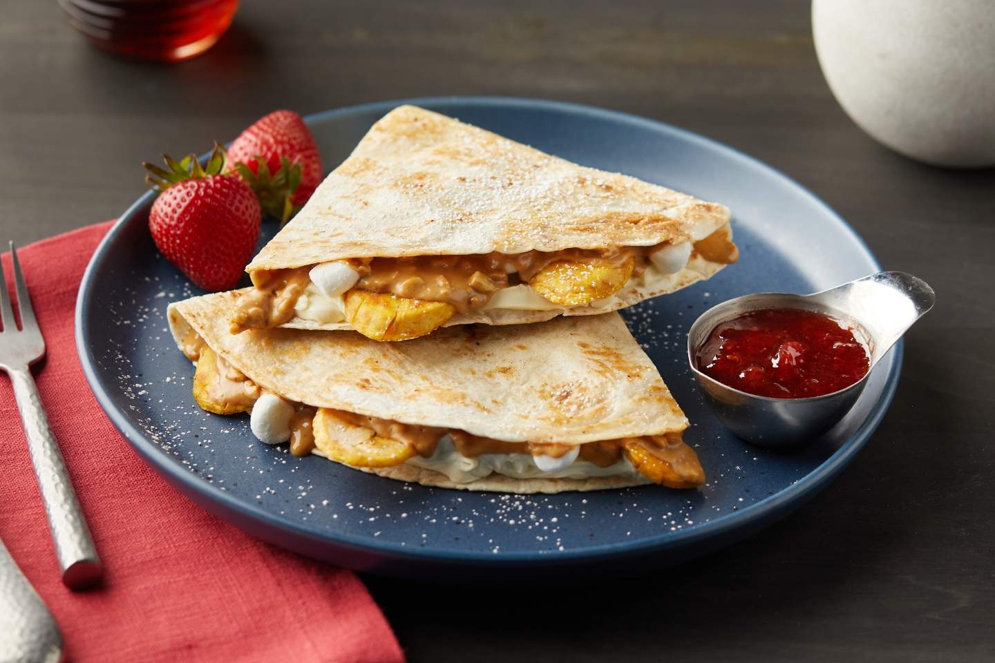 Peanut Plantain Quesadillas
