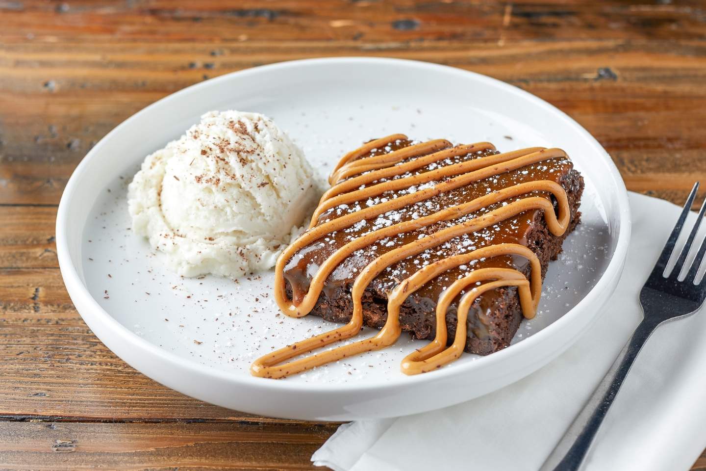 Salted Caramel PB Brownies