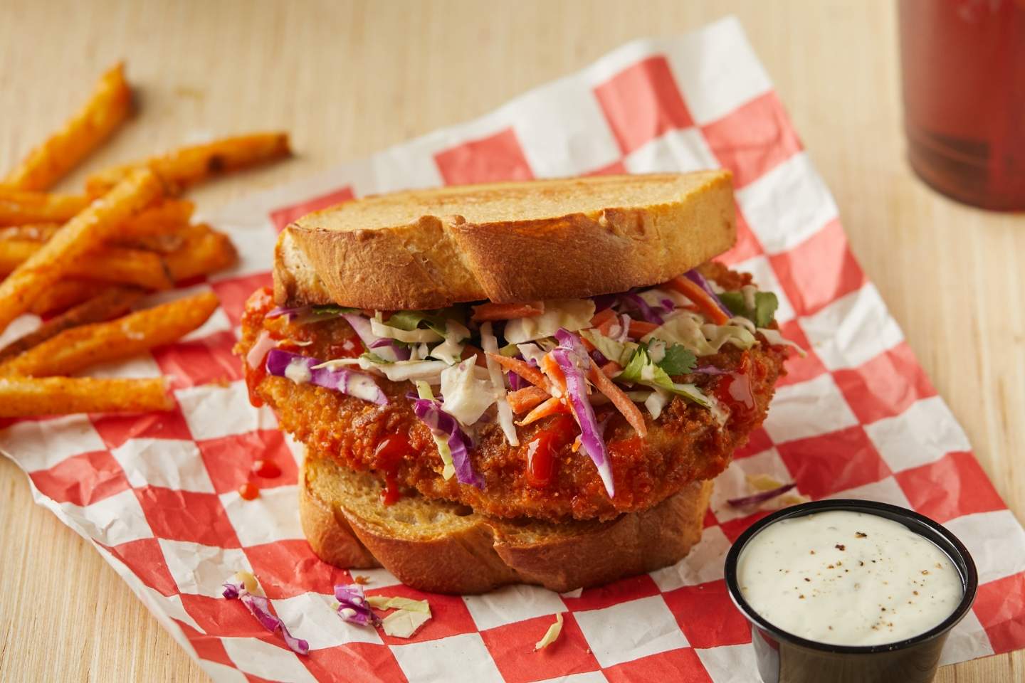 Spicy Chicken with Crunchy PB Slaw