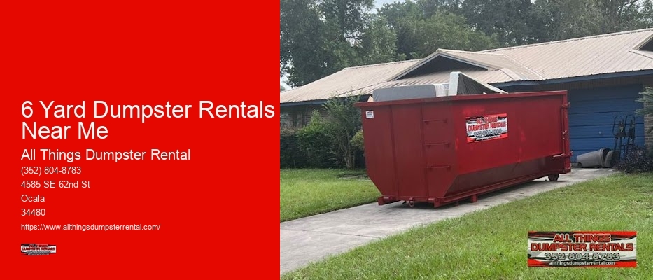 3 Yard Dumpster Service