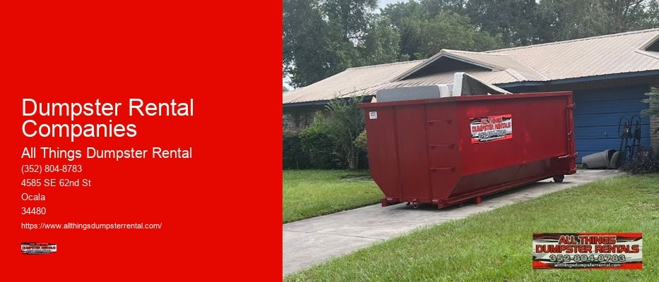 Small Business Dumpster Service