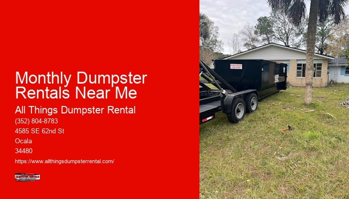 3 Yard Dumpster Service