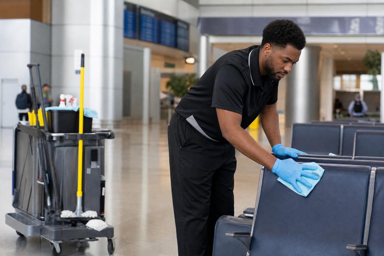 Airport & Transportation Facility Cleaning for High-Traffic Passenger Spaces