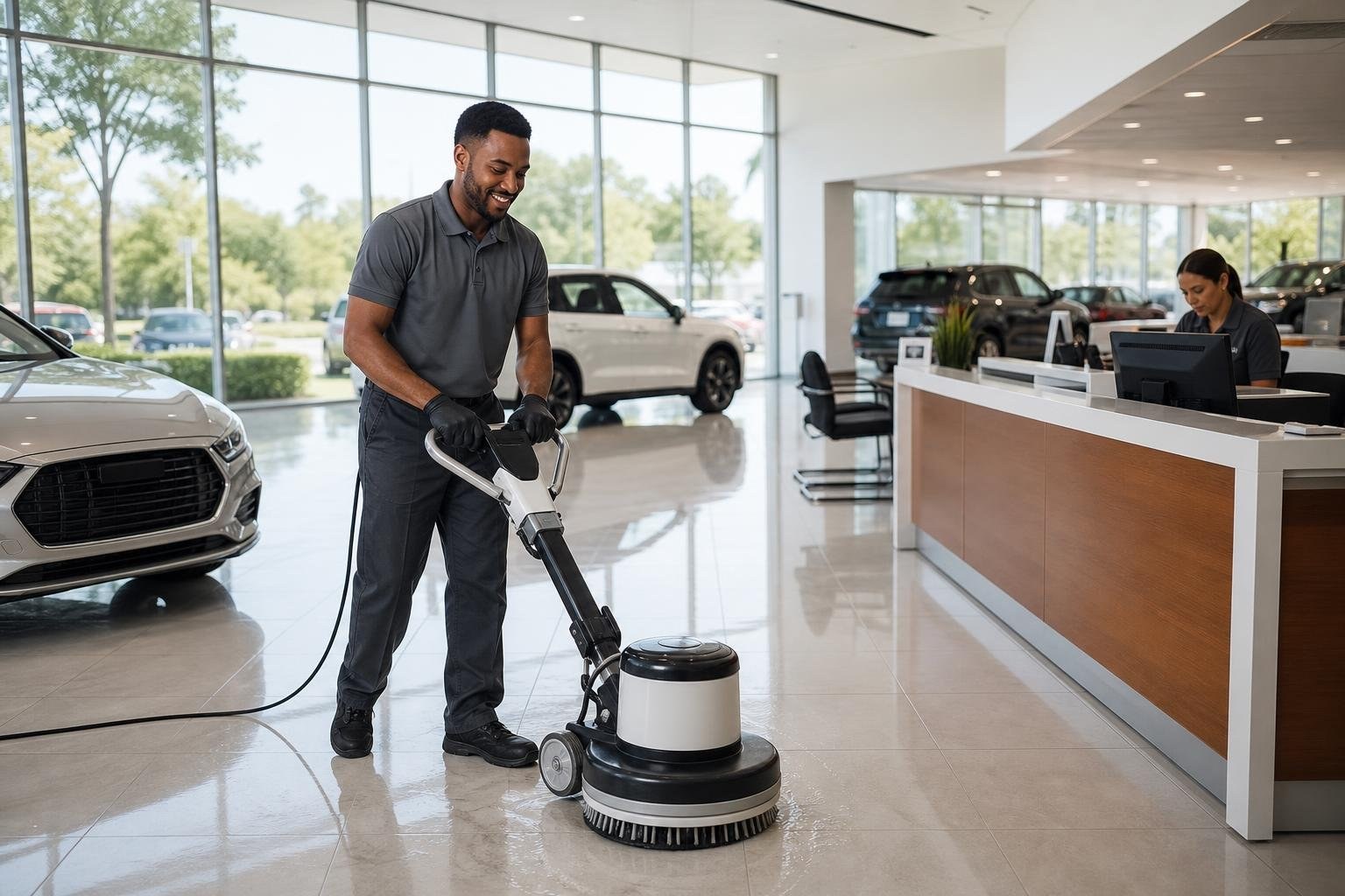 Auto Dealership Cleaning for Polished Showrooms and Customer Spaces