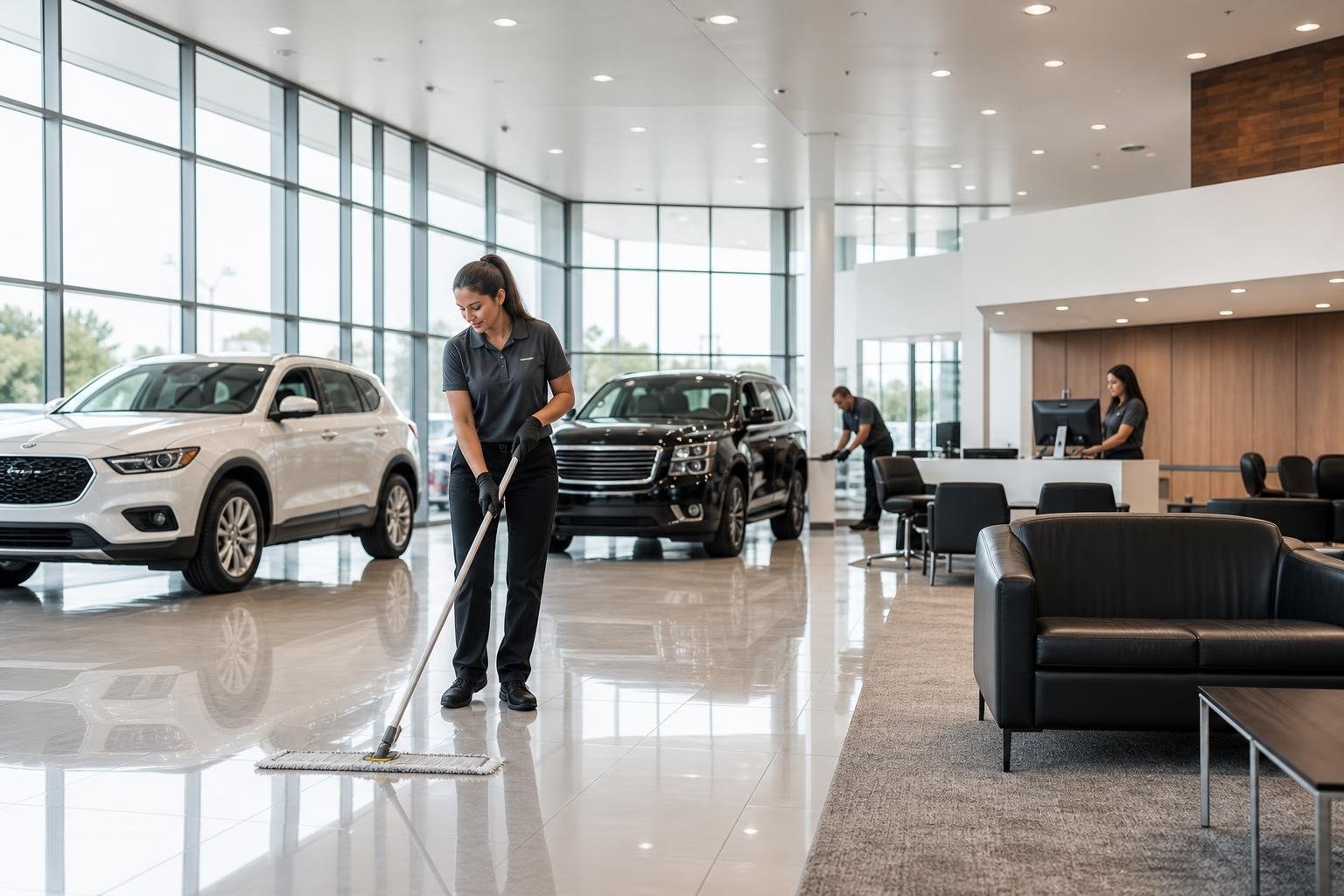 Auto Dealership Cleaning for Polished Showrooms and Customer Spaces