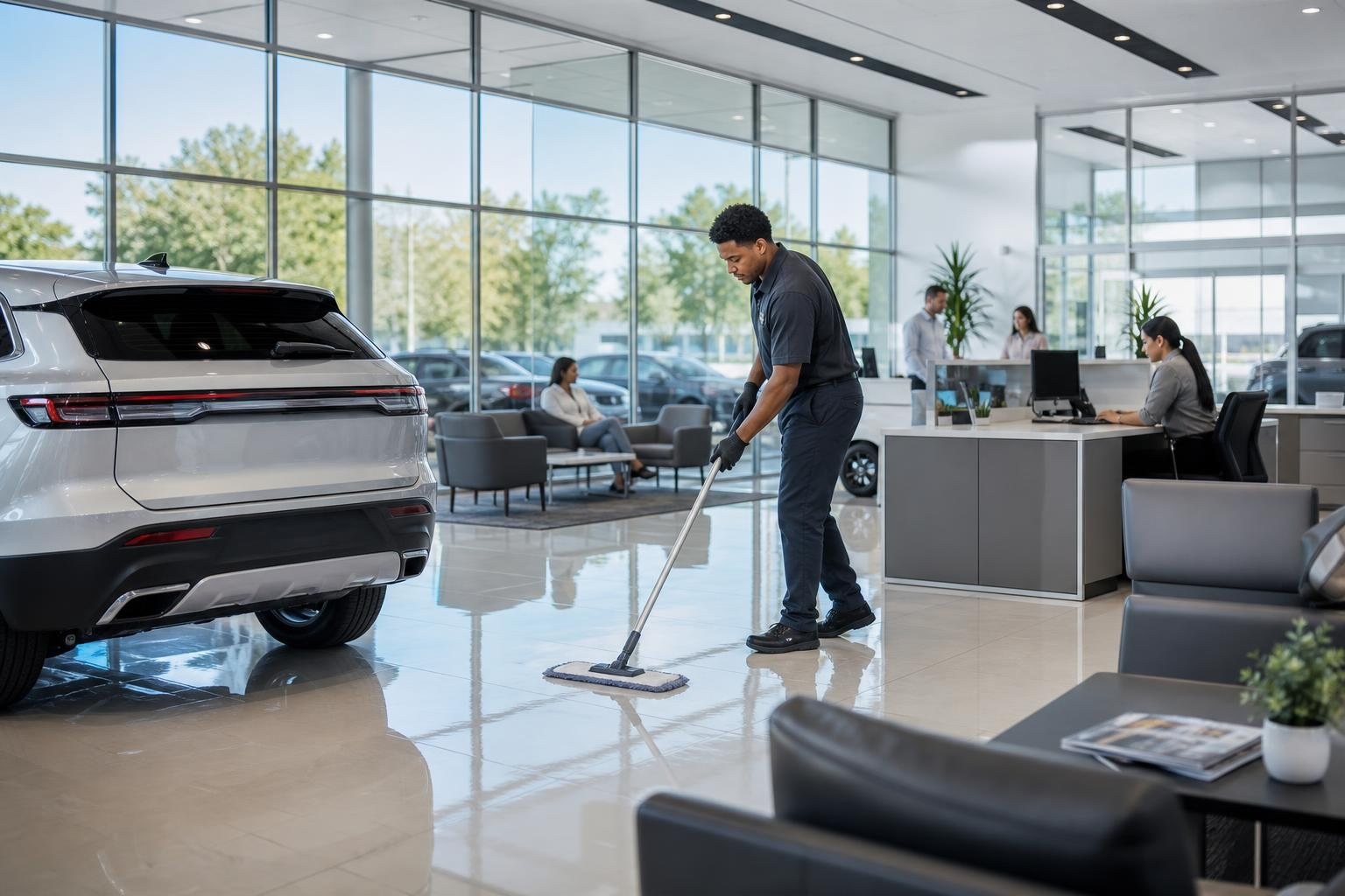 Professional Auto Dealership Cleaning in Lubbock, Texas