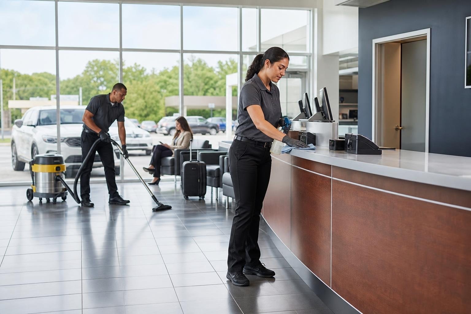 Car Rental Facility Cleaning