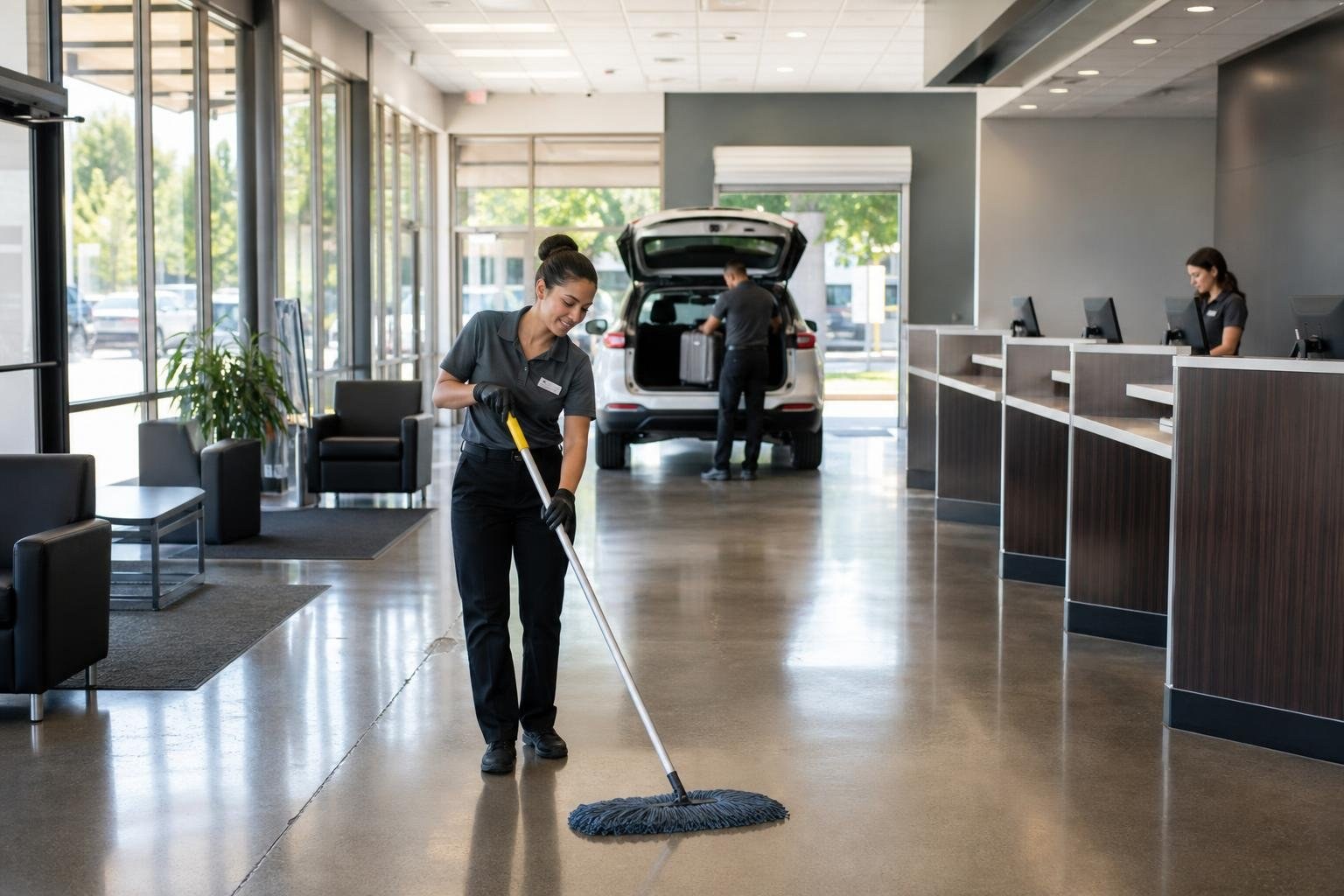 Rental Car Facility Cleaning Services in California City, California