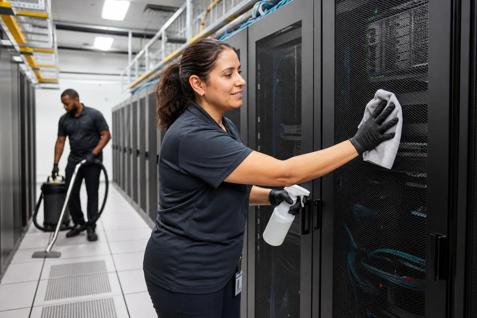Data Center Cleaning for Controlled Technology Environments