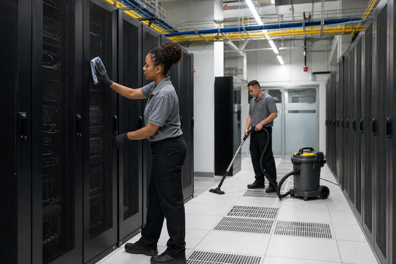 Data Center Cleaning for Controlled Technology Environments