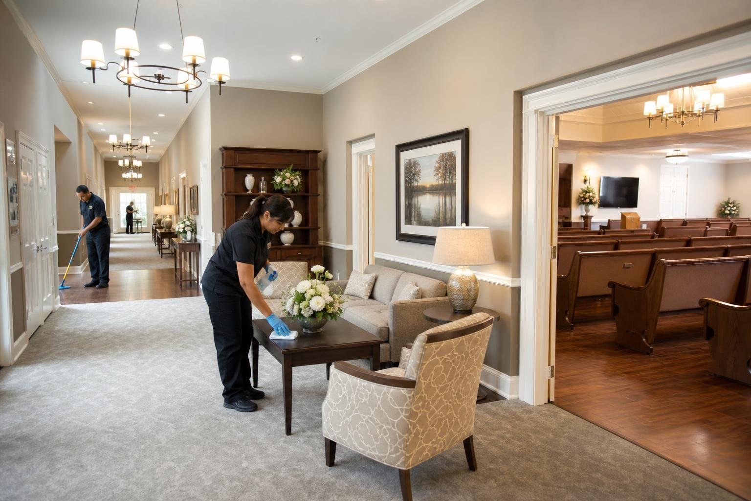 Funeral and Memorial Facility Cleaning in Houston, Texas