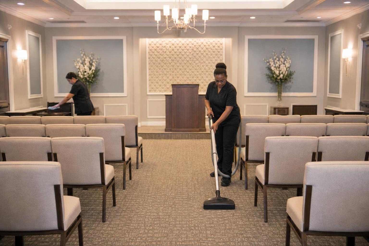 Commercial Funeral Home Cleaning in Sacramento, California