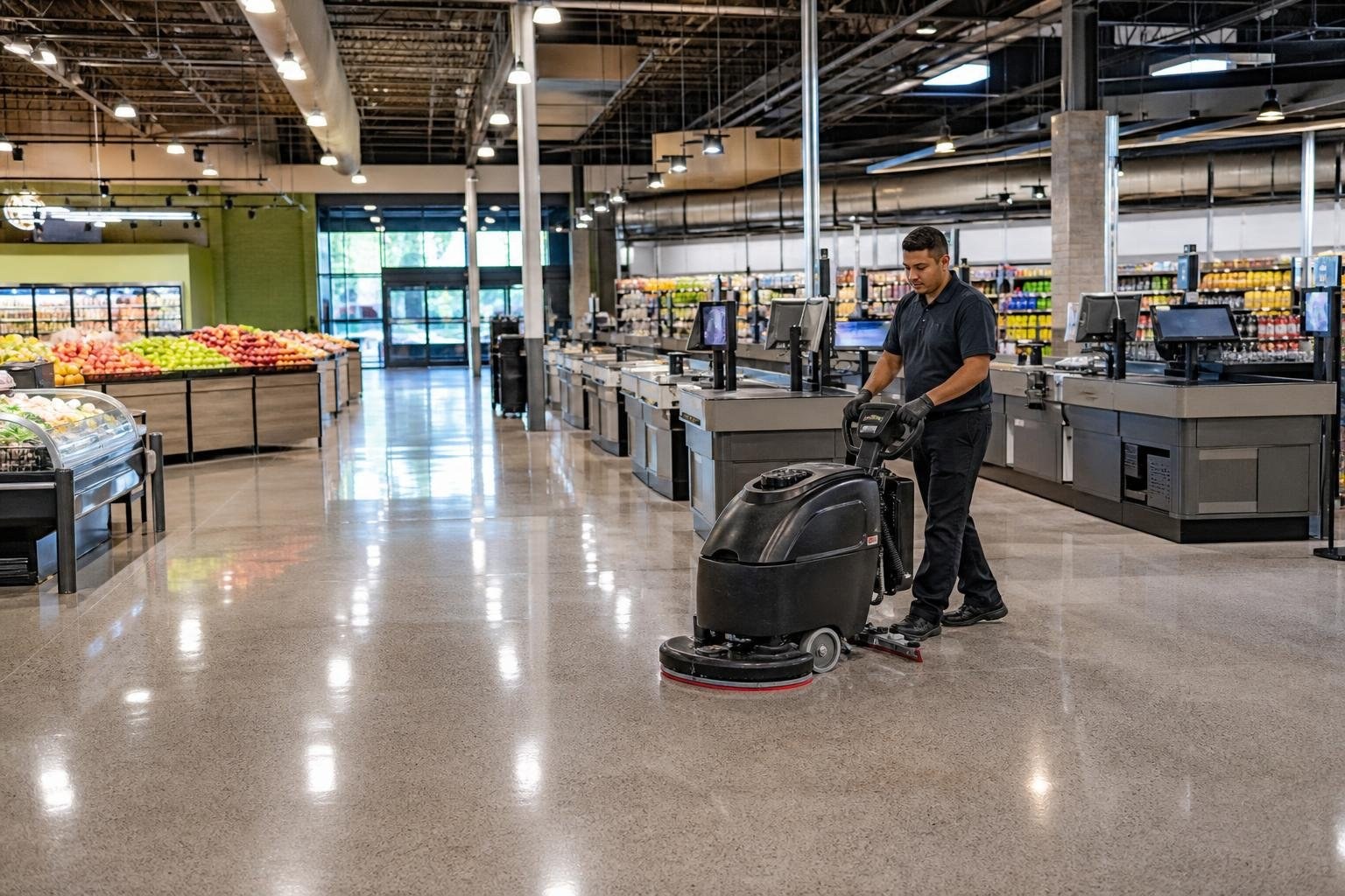 Dependable Cleaning for High-Traffic Supermarkets