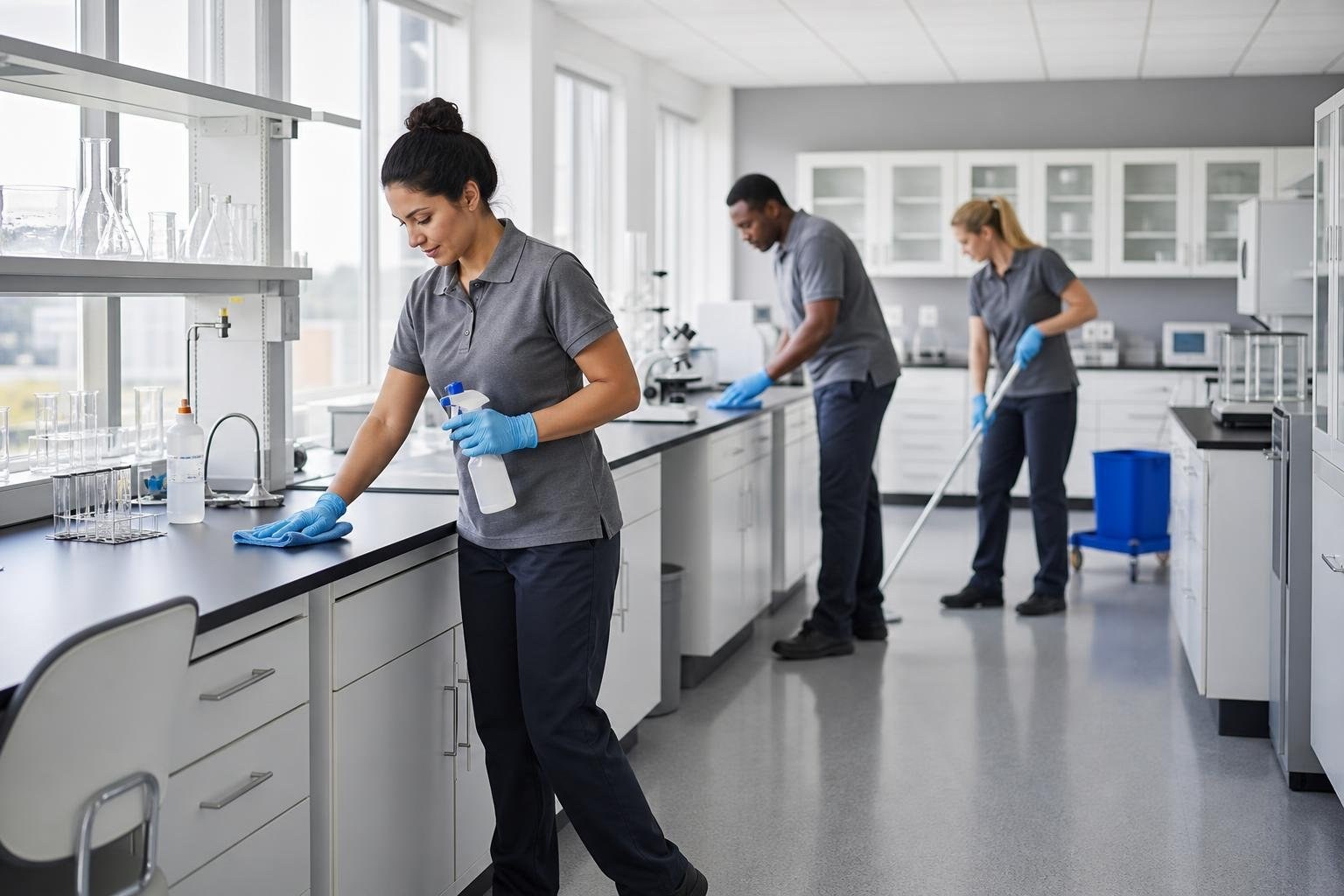 Laboratory Cleaning for Controlled Research Environments