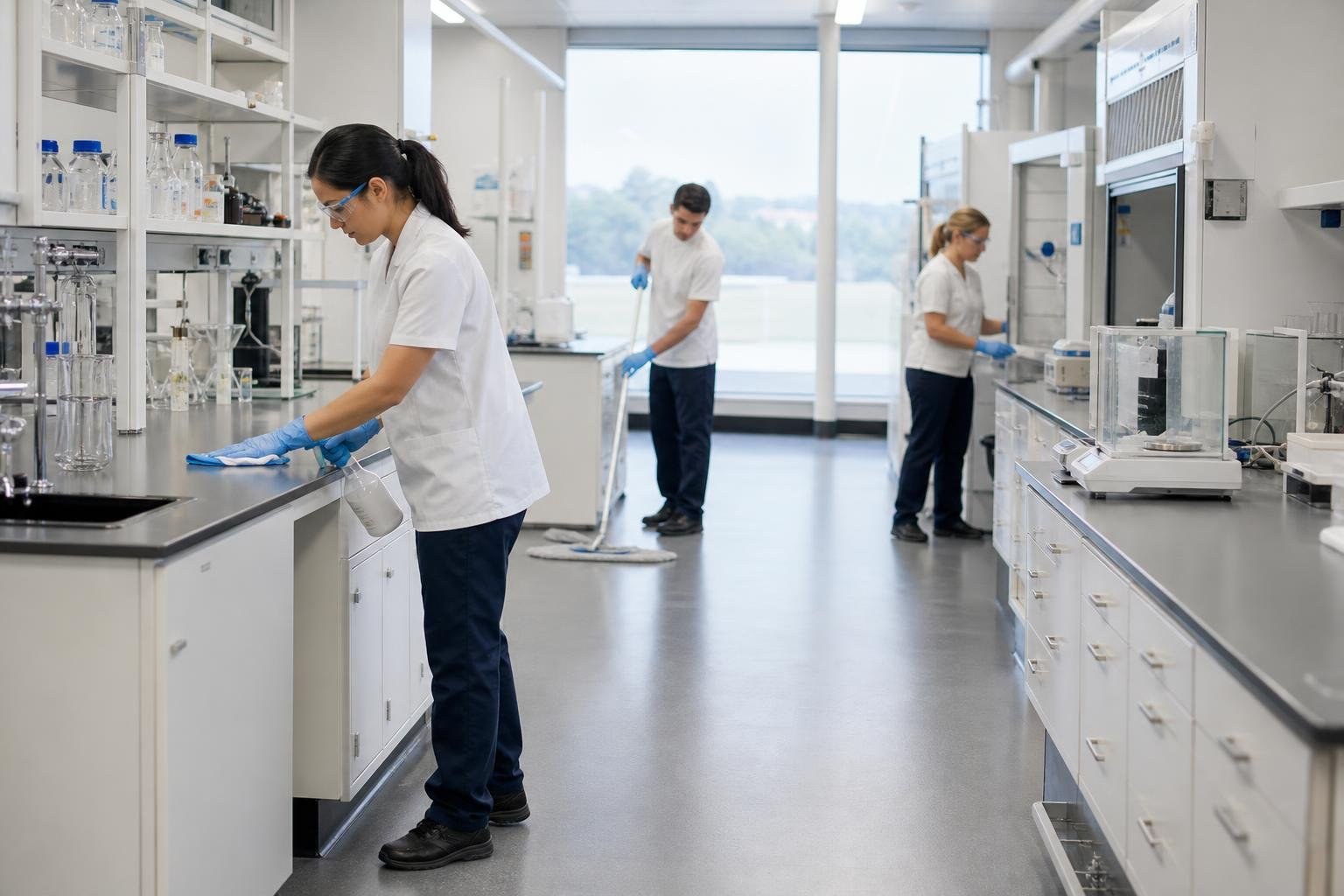 Laboratory Cleaning for Controlled Research Environments