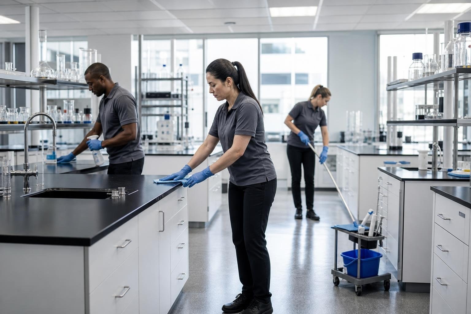 Cleaning for Laboratory and Testing Facilities in League City, Texas