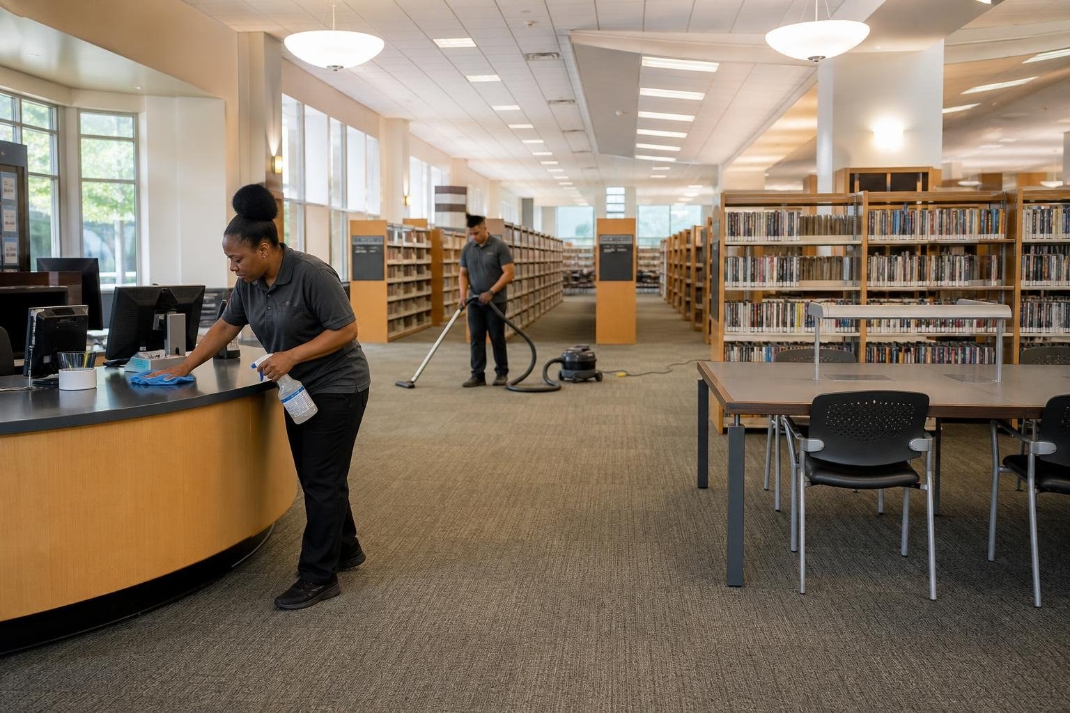 Professional Public Library Cleaning in Fresno, California
